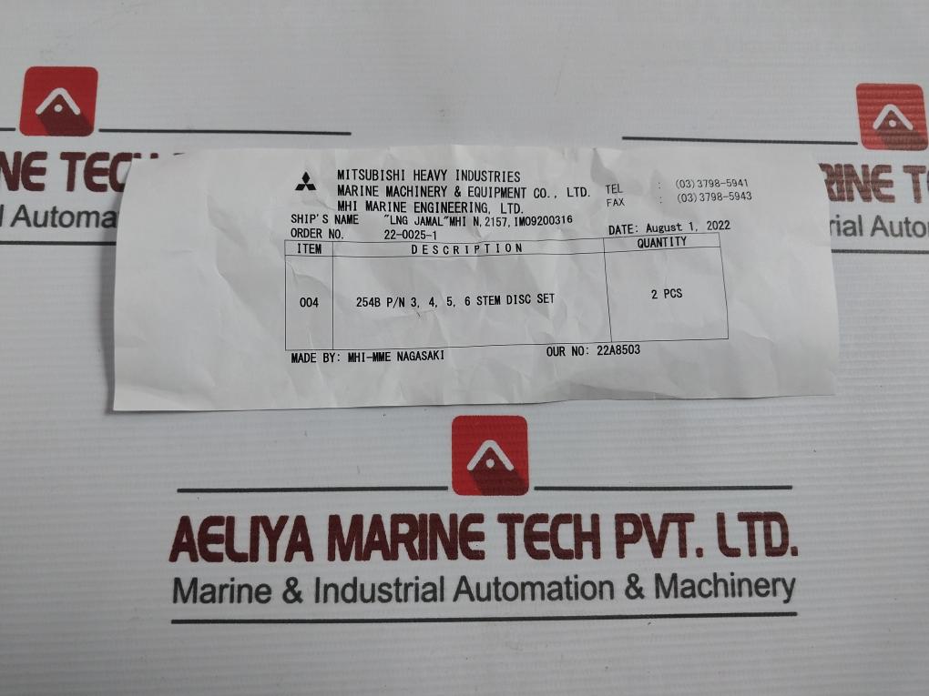 Mitsubishi 2157 Piston Valve Stem Disc Set