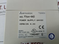 Mitsubishi 24Vdc Programmable Controller Fx2N-4Ad