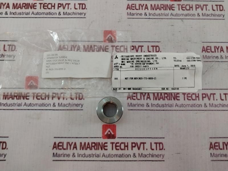 Mitsubishi 40 (N25-773-0059-2) Nut For Main Stop Valve