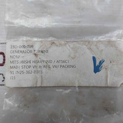 Mitsubishi 91 (N25-362-0003) Packing For Generator Turbine Valve