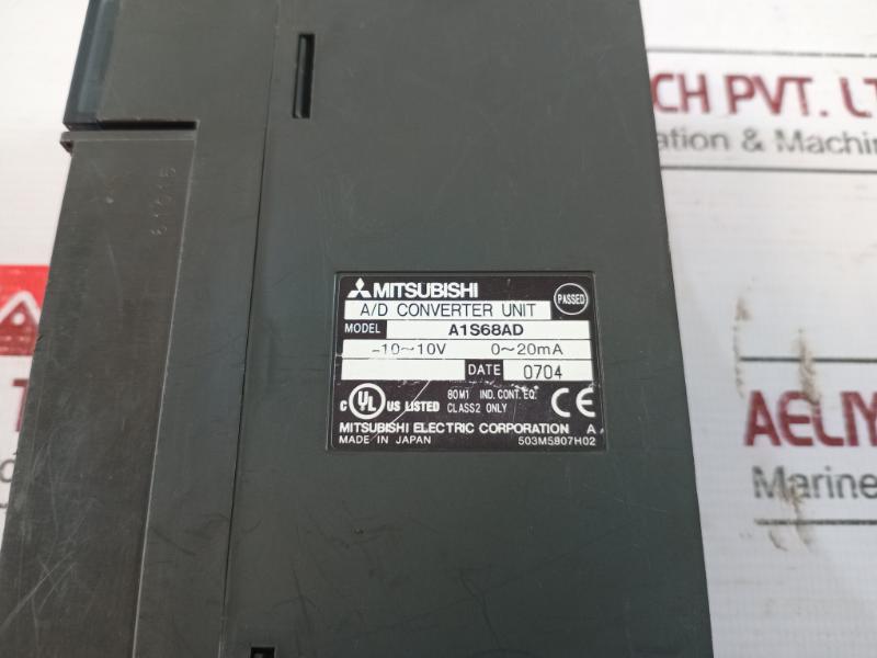 Mitsubishi A1S68Ad A/D Converter Unit Class 2 Only 503M5907H02, Bko-c10759H01