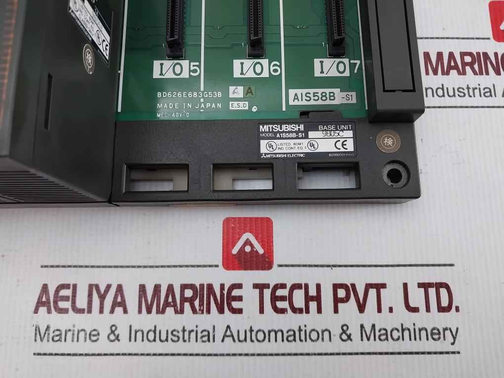 Mitsubishi A1Sx81 Digital I/O Base Rack Module A1Sy81 A1S58B-s1 Mec-40V-0