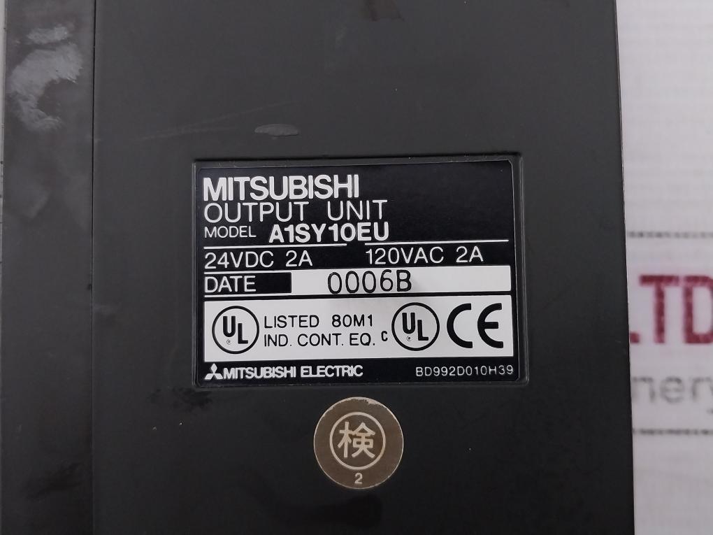 Mitsubishi A1Sy10Eu,A1Sx80 I/O Unit With A1S58B-s1 Base Unit