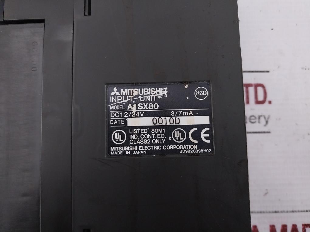 Mitsubishi A1Sy10Eu,A1Sx80 I/O Unit With A1S58B-s1 Base Unit