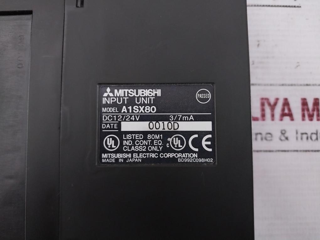 Mitsubishi A1Sy10Eu,A1Sx80 I/O Unit With A1S58B-s1 Base Unit