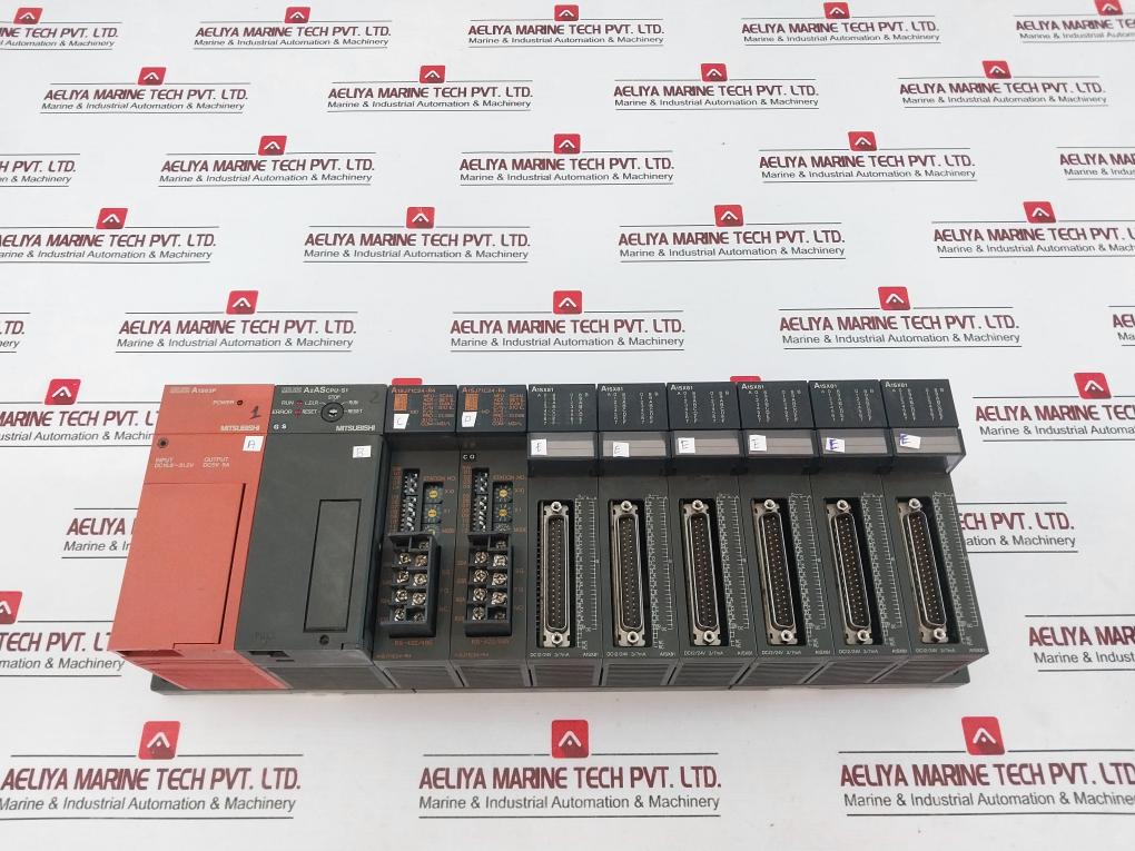 Mitsubishi A1s63p,a2ascpu-s1,a1sj71c24-r4,a1sx81 Module Rack