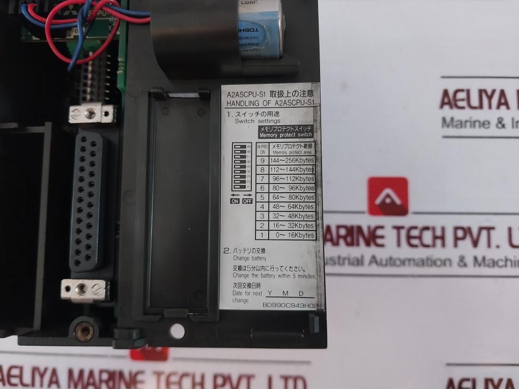 Mitsubishi A1s63p,a2ascpu-s1,a1sj71c24-r4,a1sx81 Module Rack