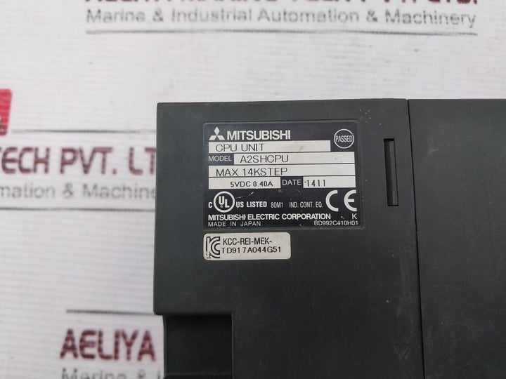 Mitsubishi A2Shcpu Cpu Unit 5Vdc 0.40A