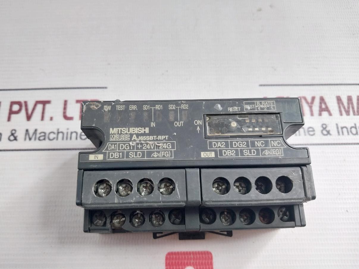 Mitsubishi Aj65Sbt-rpt Plc Cc-link Compact I/O Module Repeater T-branch Wiring