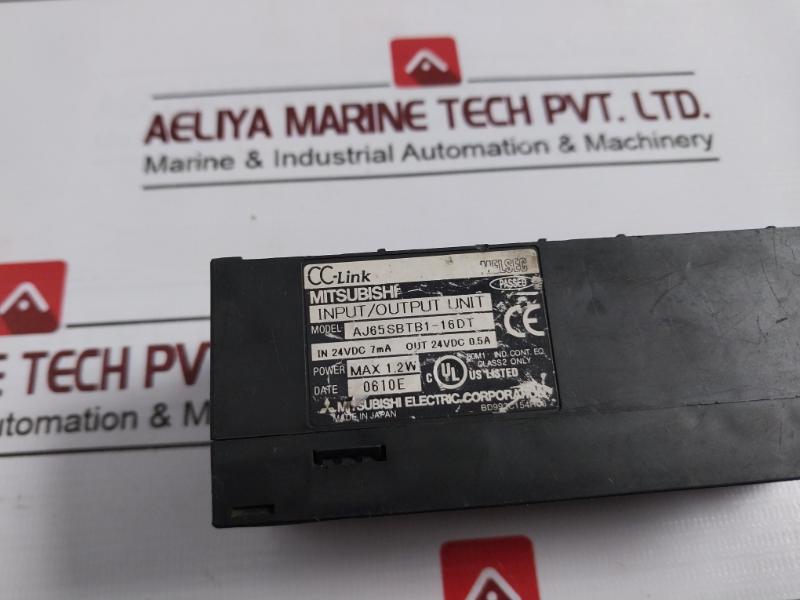 Mitsubishi Aj65Sbtb1-16Dt Cc-link Input/Output Unit 24Vdc 0.5A Melsec