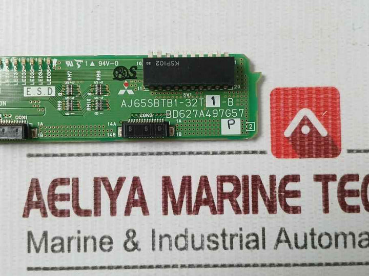 Mitsubishi Aj65sbtb1-32t 1-b Digital Remote Output Module Pcb For Plc 94v-0