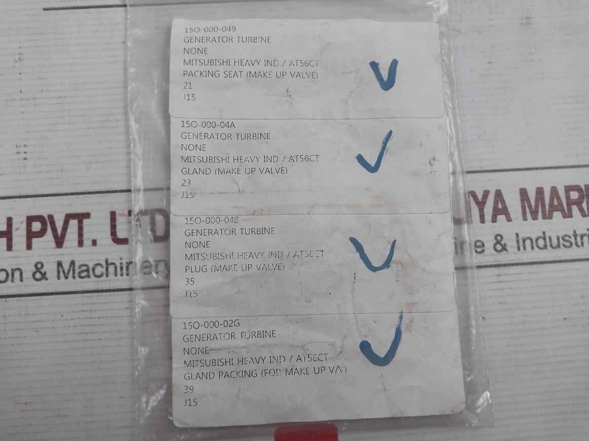 Mitsubishi At56Ct Packing Seat Gland Plug Set For Generator Turbine