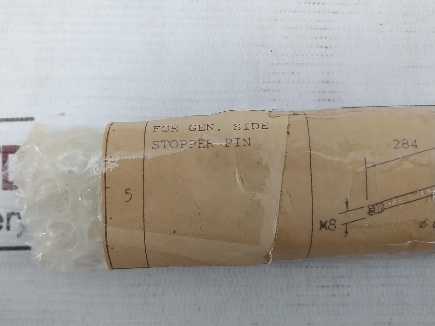 Mitsubishi At56Ct Stopper Pin For Generator Turbine H.P Gland 15O-000-00X