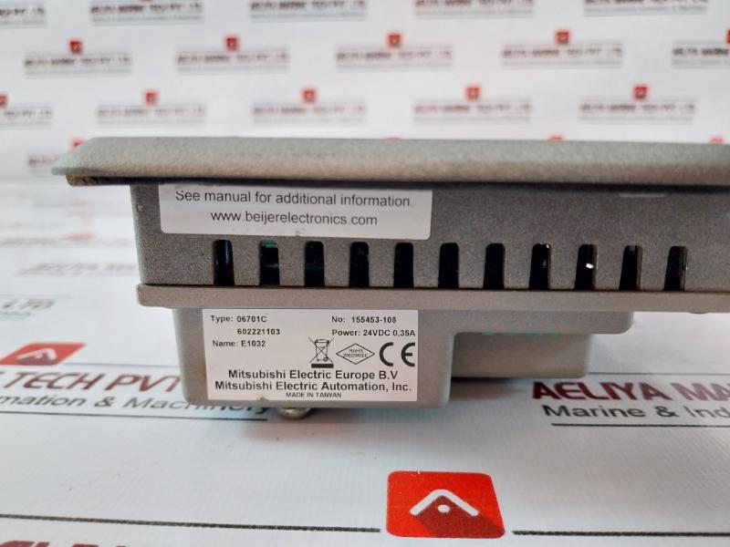 Mitsubishi Electric 06701c E1032 Hmi Operator Panel 24vdc 0.35a 155453-108