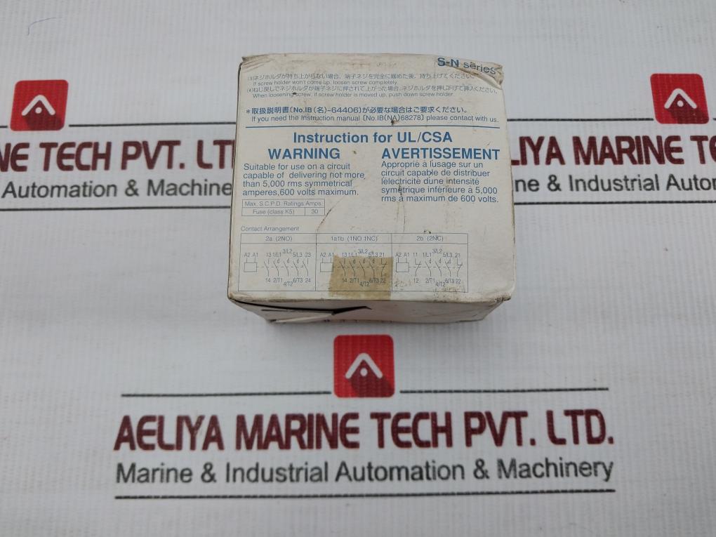 Mitsubishi Electric 100-110V 60Hz Electric Magnetic Contactor S-n12