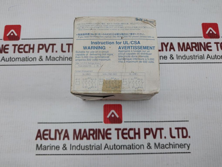 Mitsubishi Electric 100-110V 60Hz Electric Magnetic Contactor S-n12