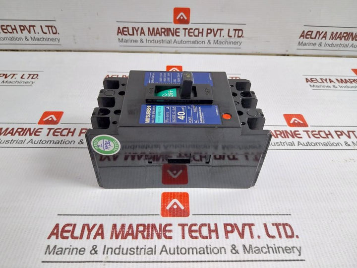 Mitsubishi Electric 3-pole Circuit Breaker 600 Vac Part No Nf50-cs