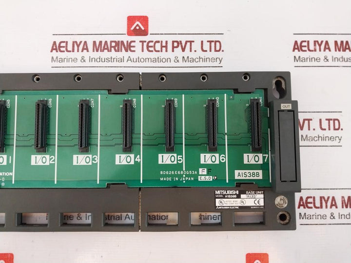 Mitsubishi Electric A1S38B Base Unit With 8 Modules 40V