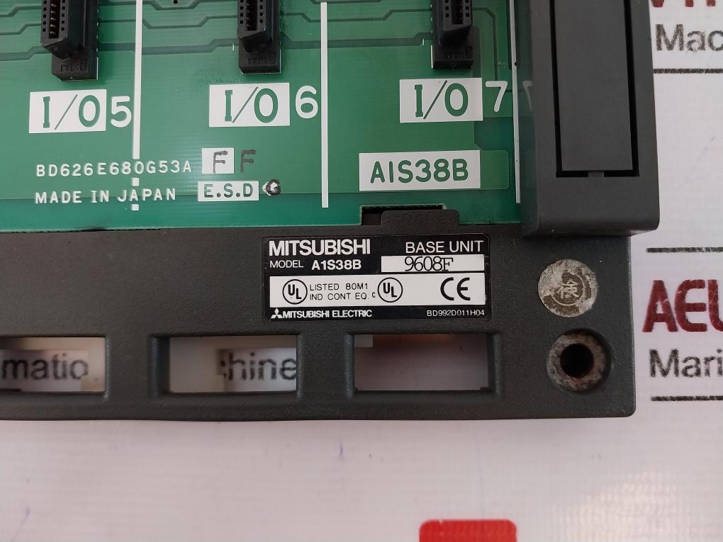 Mitsubishi Electric A1S38B Base Unit With 8 Modules 40V