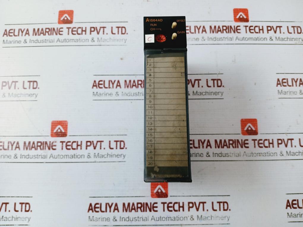 Mitsubishi Electric A1s61p, A1scpu, A1s64ad, A1s62da,a1smca-2ke Plc Module Rack