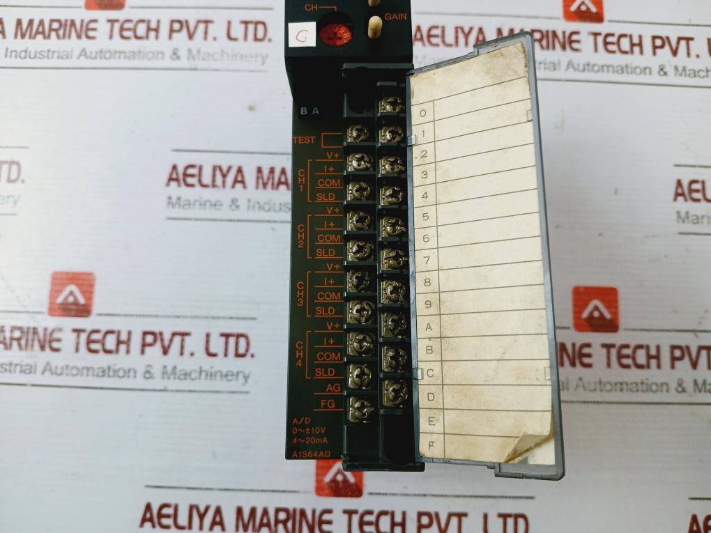 Mitsubishi Electric A1s61p, A1scpu, A1s64ad, A1s62da,a1smca-2ke Plc Module Rack