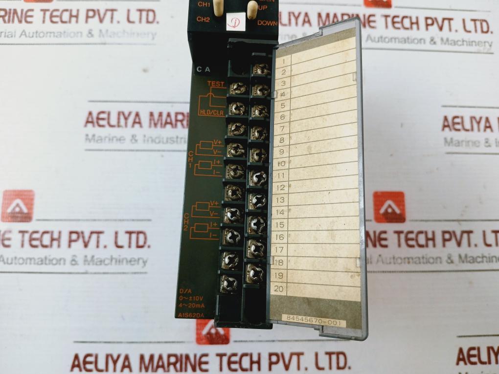 Mitsubishi Electric A1s61p, A1scpu, A1s64ad, A1s62da,a1smca-2ke Plc Module Rack