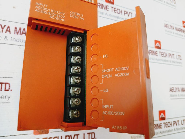 Mitsubishi Electric A1s61p, A1scpu, A1s64ad, A1s62da,a1smca-2ke Plc Module Rack