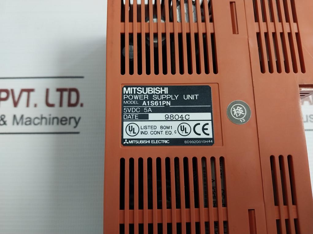 Mitsubishi Electric A1S61Pn Power Supply Unit A1Scpu A1Sx81 A1Sy81 A1S38B 5Vdc