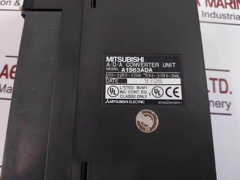 Mitsubishi Electric A1S63Ada A/D/A Converter Unit