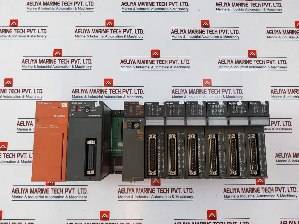 Mitsubishi Electric A1S63P Plc Cpu 9-slot Rack W/ Module
