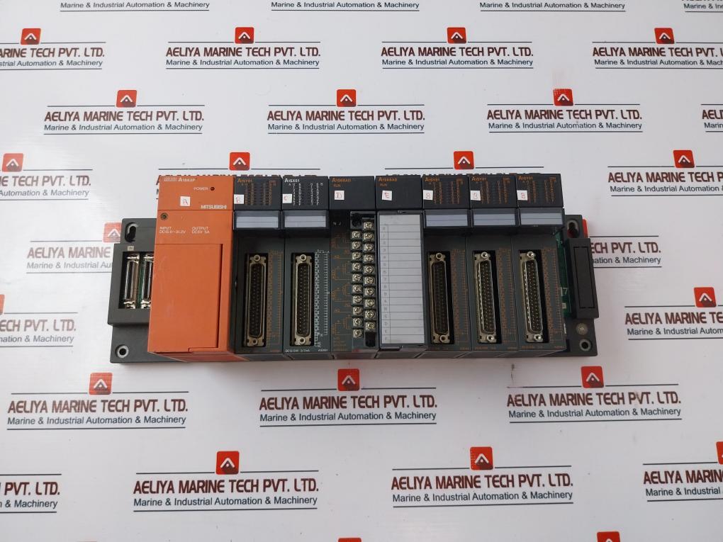 Mitsubishi Electric A1S63P Plc Cpu 9-solt Rack W/ Module