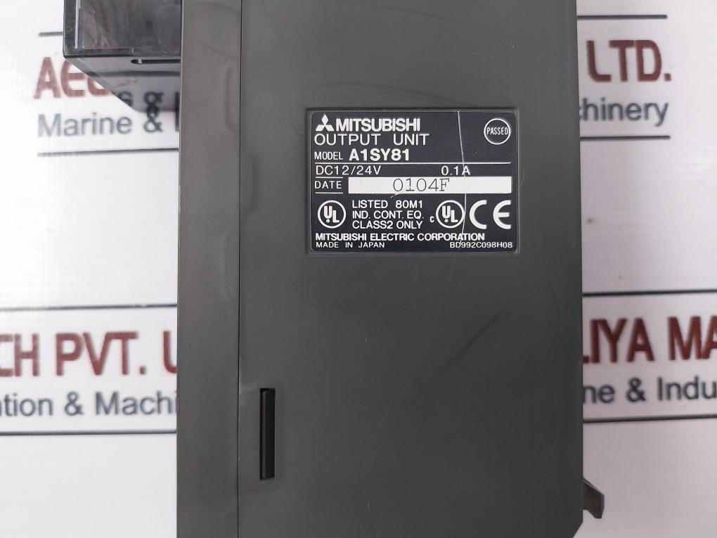 Mitsubishi Electric A1S63P Plc Cpu 9-solt Rack W/ Module