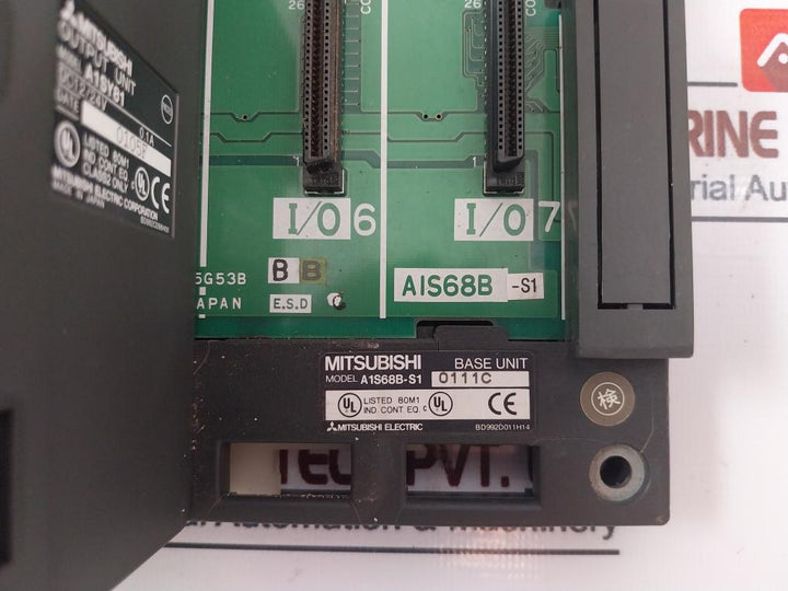 Mitsubishi Electric A1S63P Plc Cpu 9-solt Rack W/ Module