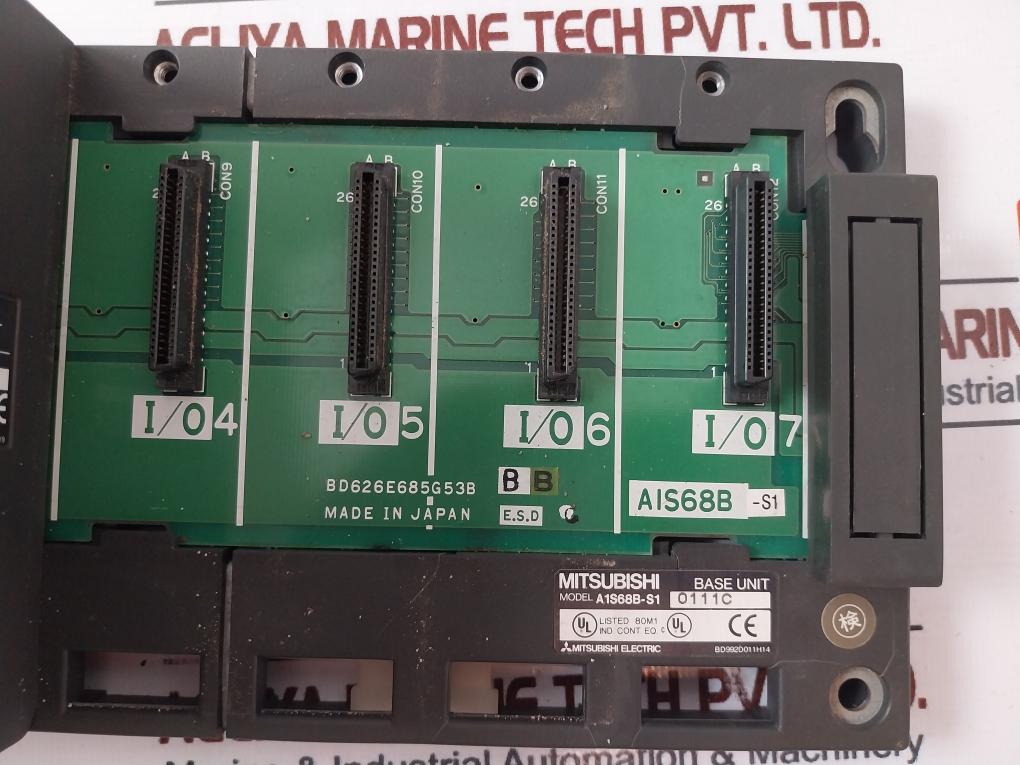 Mitsubishi Electric A1S63P Plc Cpu 9-solt Rack W/ Module