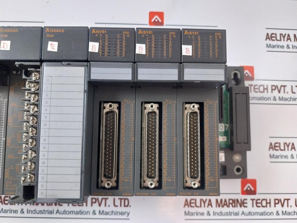 Mitsubishi Electric A1S63P Plc Cpu 9-solt Rack W/ Module
