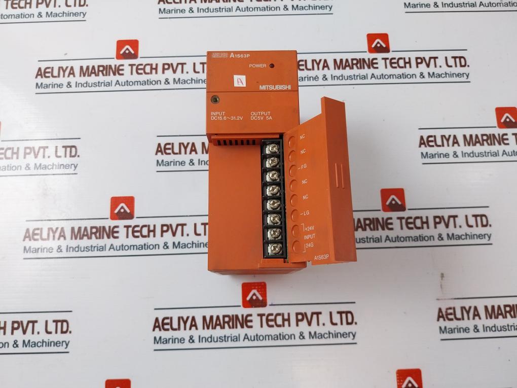 Mitsubishi Electric A1S63P Plc Cpu 9-solt Rack W/ Module