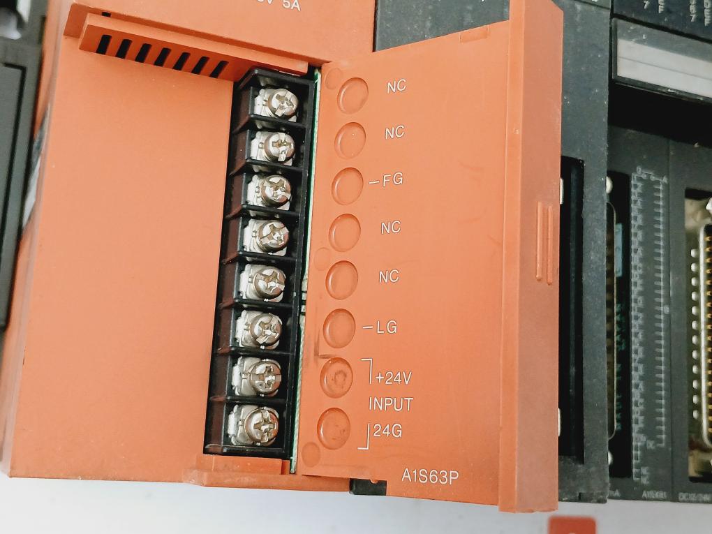 Mitsubishi A1S63P,A1SHCPU,A1SX81,A1SX80-S1,A1SY81,A1SY10,A1S62DA,A1S38B PLC Rack