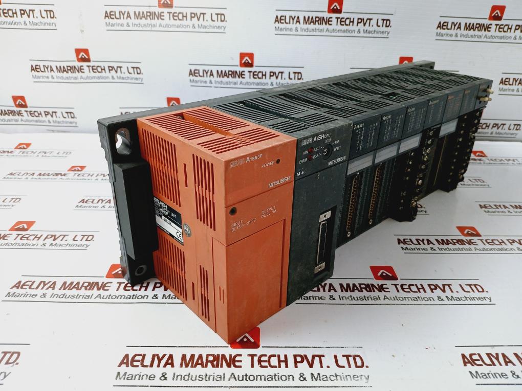 Mitsubishi A1S63P,A1SHCPU,A1SX81,A1SX80-S1,A1SY81,A1SY10,A1S62DA,A1S38B PLC Rack