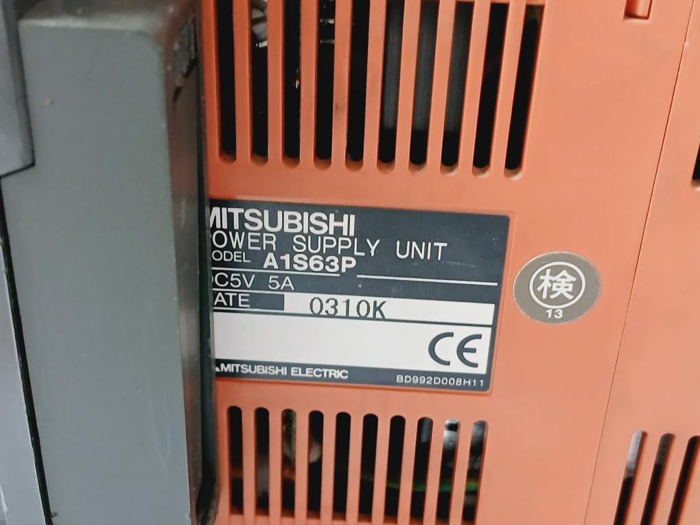 Mitsubishi A1S63P,A1SHCPU,A1SX81,A1SX80-S1,A1SY81,A1SY10,A1S62DA,A1S38B PLC Rack