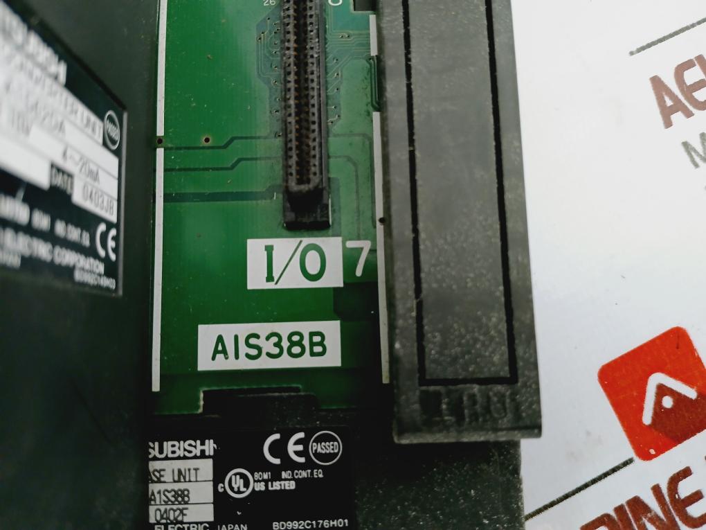 Mitsubishi A1S63P,A1SHCPU,A1SX81,A1SX80-S1,A1SY81,A1SY10,A1S62DA,A1S38B PLC Rack