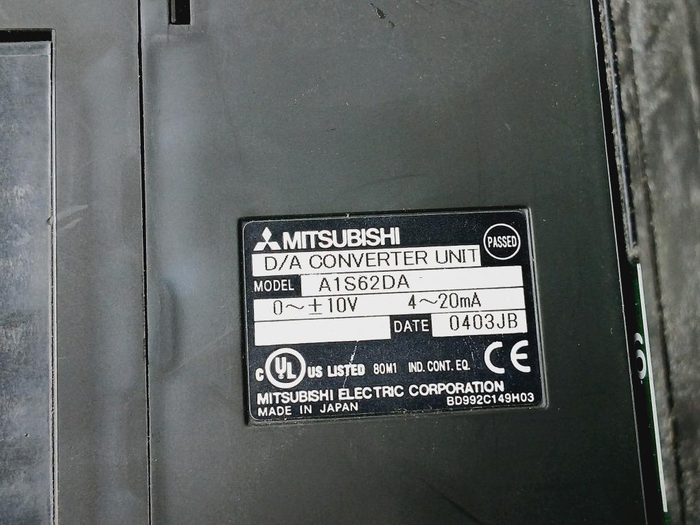 Mitsubishi A1S63P,A1SHCPU,A1SX81,A1SX80-S1,A1SY81,A1SY10,A1S62DA,A1S38B PLC Rack