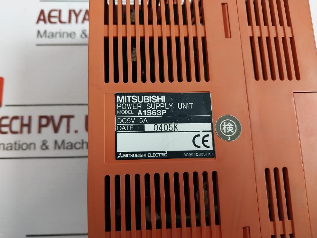 Mitsubishi Electric A1S63P Power Supply Unit Dc15.6~31.2V, Dc5V 5A