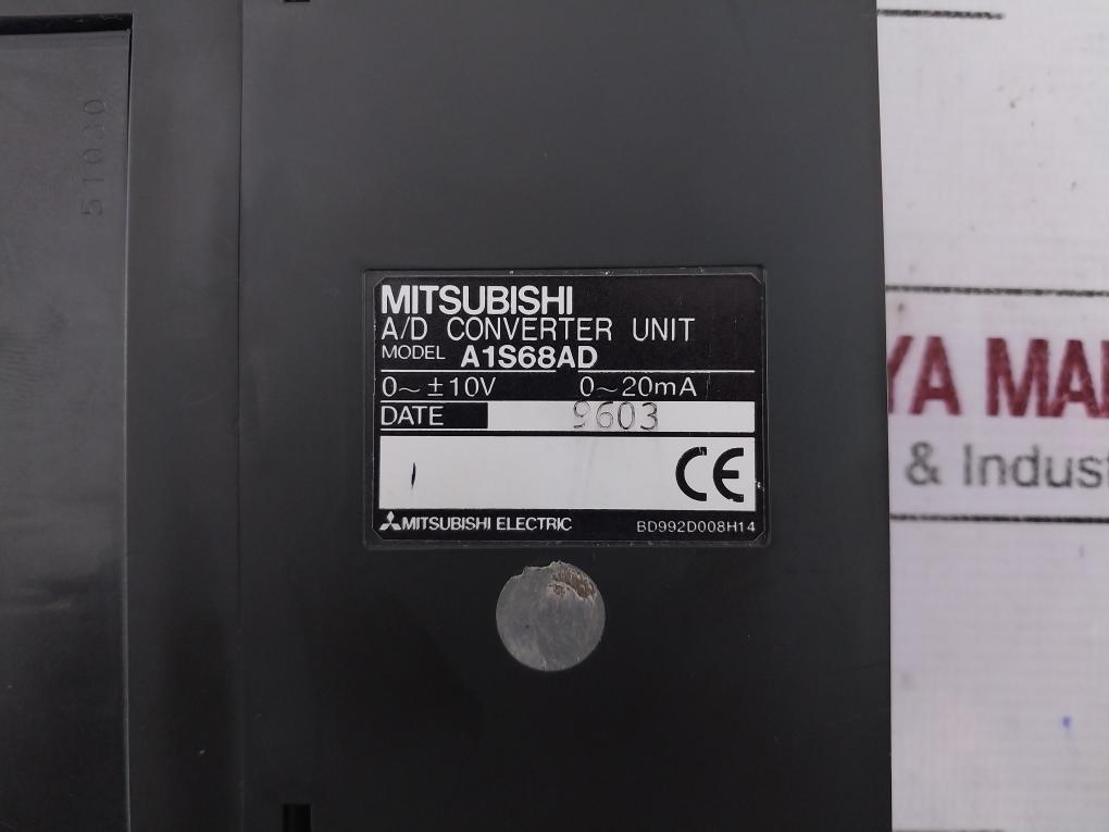 Mitsubishi Electric A1S68Ad Analog/Digital Converter Unit Bd992D008H14