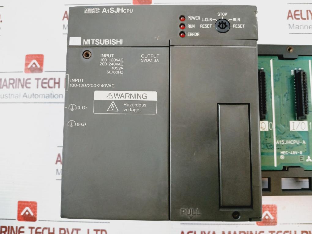 Mitsubishi Electric A1Sjhcpu Cpu Rack, 100-240Vac, 5Vdc 3A