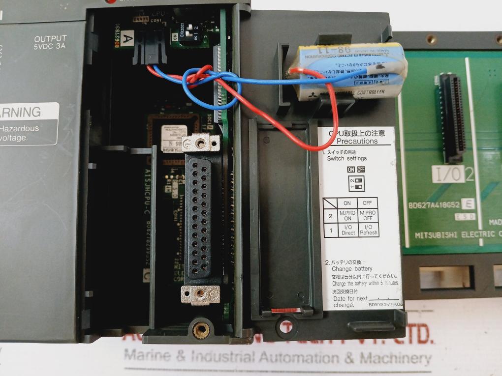 Mitsubishi Electric A1Sjhcpu Cpu Rack, 100-240Vac, 5Vdc 3A