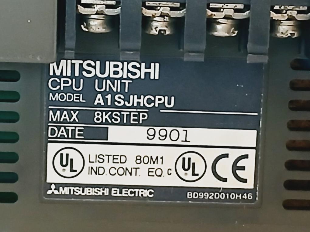 Mitsubishi Electric A1Sjhcpu Cpu Rack, 100-240Vac, 5Vdc 3A