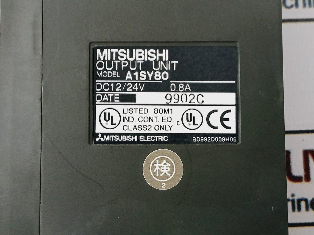 Mitsubishi Electric A1Sy80 Plc Output Module Dc12/24V 0.8A