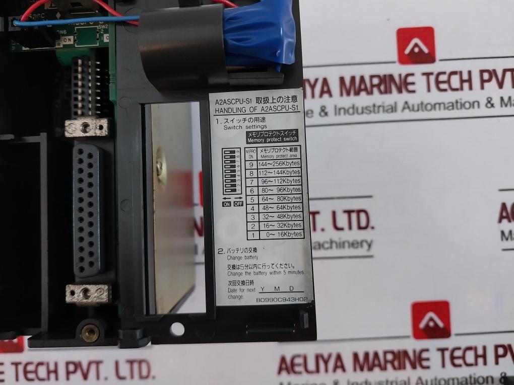 Mitsubishi Electric A1s62peu, A2ascpu-s1, A1sx81 Plc Module Rack 50/60hz