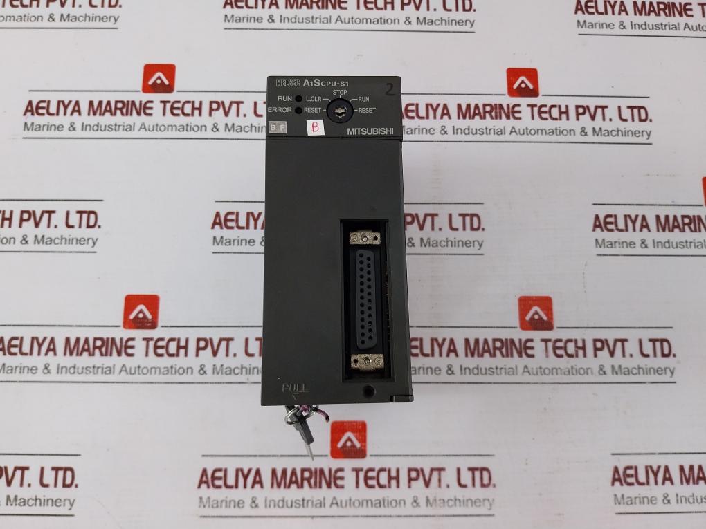 Mitsubishi Electric A1s63p, A1scpu-s1, A1sj71c24-r4, A1sx81 Module Rack