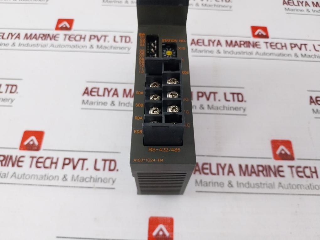 Mitsubishi Electric A1s63p, A1scpu-s1, A1sj71c24-r4, A1sx81 Module Rack